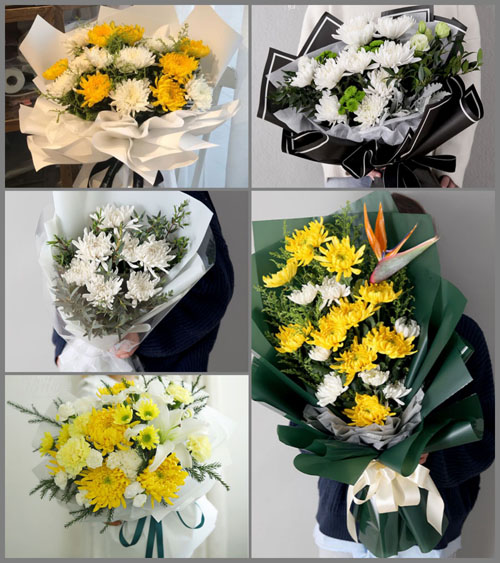 广东揭阳市揭西县灰寨镇白事花束代送